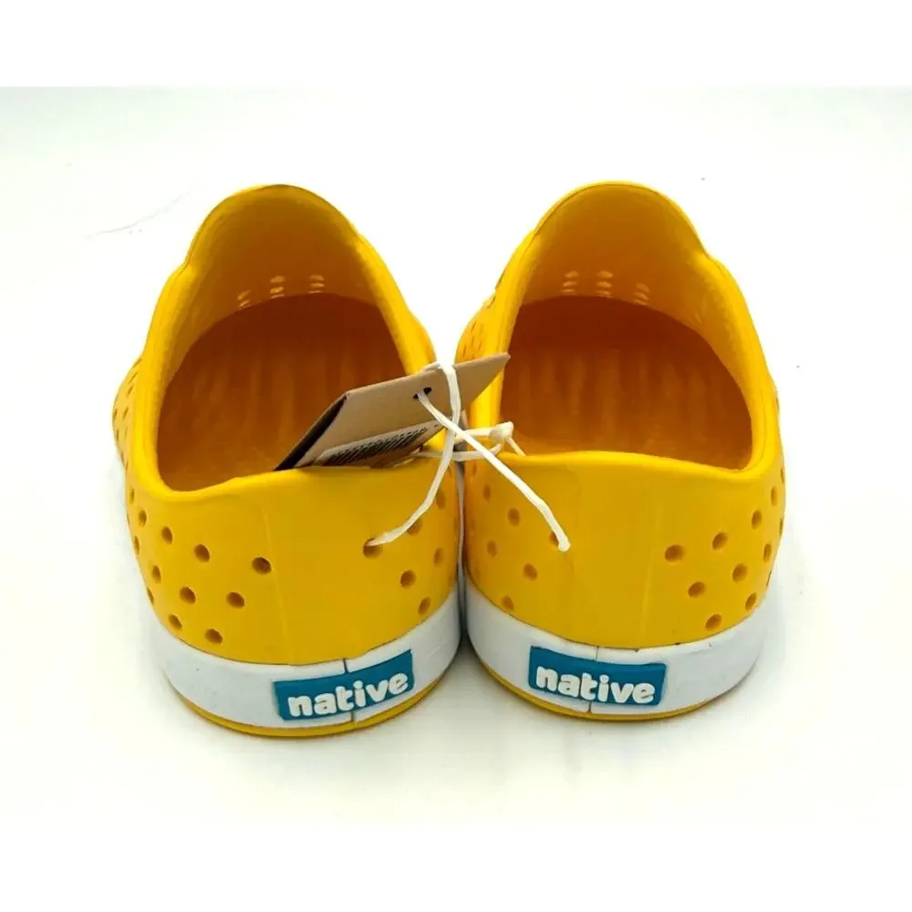 NEW! Native Jefferson Child Shoes - Crayon Yellow/Shell White - c5 (toddler 5)